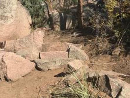 Cathedral Spires Park - climbing access trail