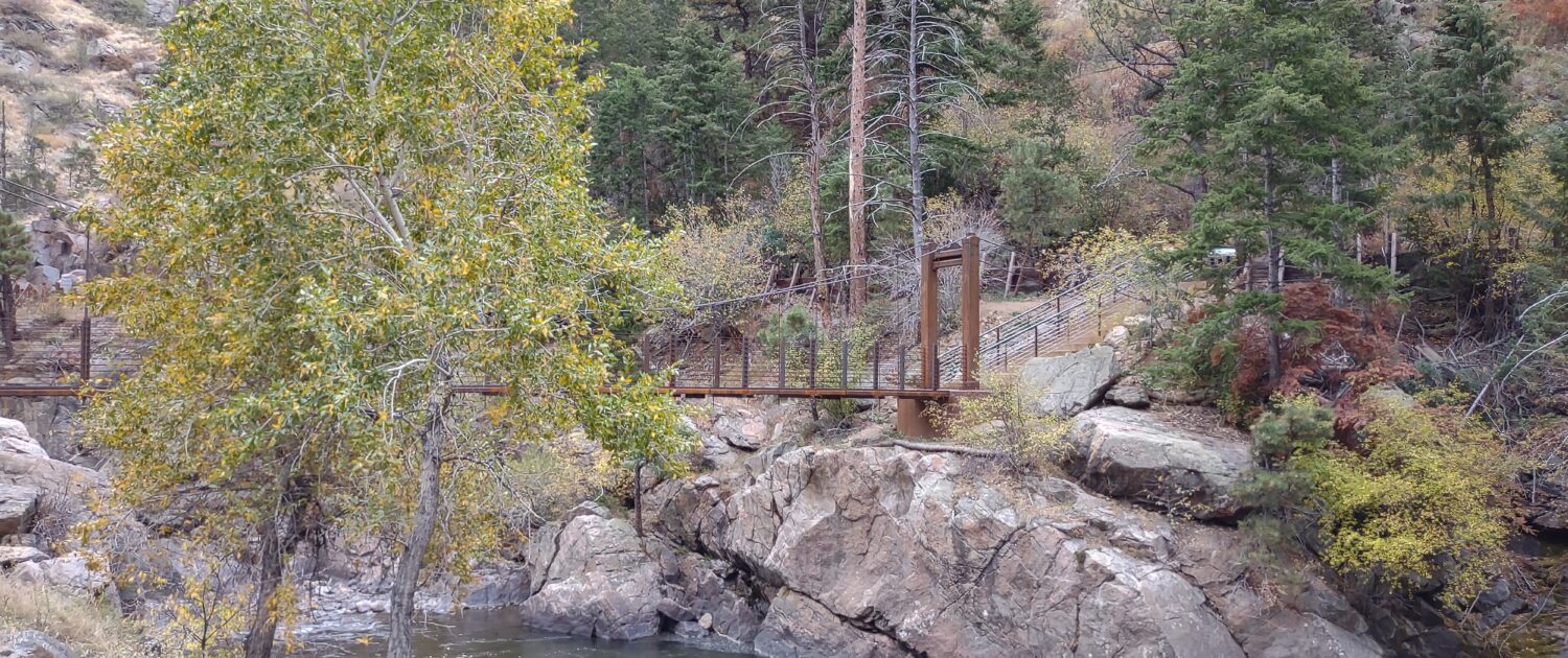 Welch Ditch Bridge with fall colors