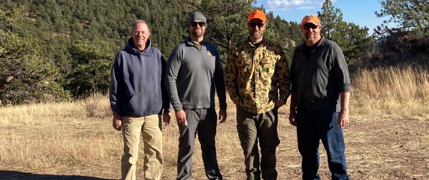 Coal Creek Canyon hunting mentor program participants, winter '22.