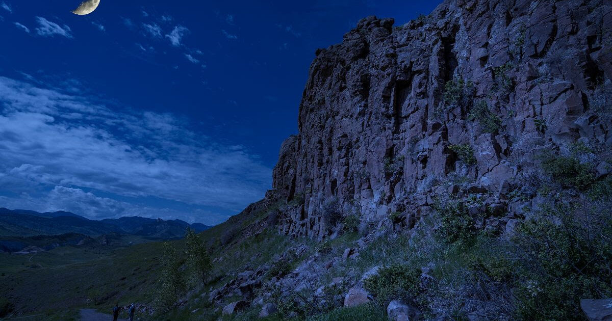 North Table by moonlight