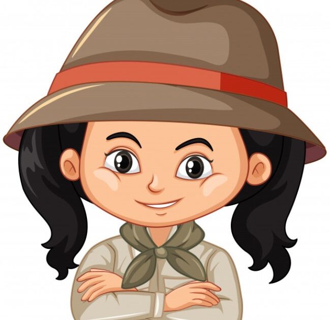 Female park ranger cartoon