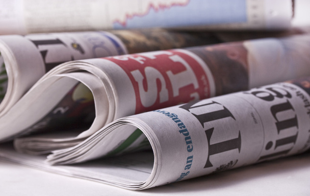 Stack of newspapers