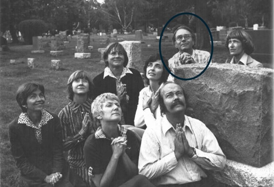 PLAN Jeffco in the cemetery 1972, John is circled.